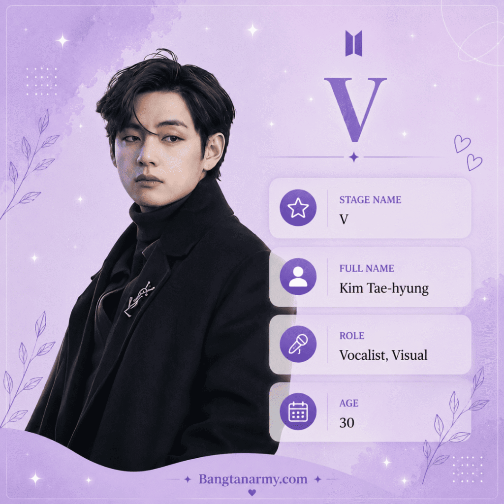 BTS V real name and age