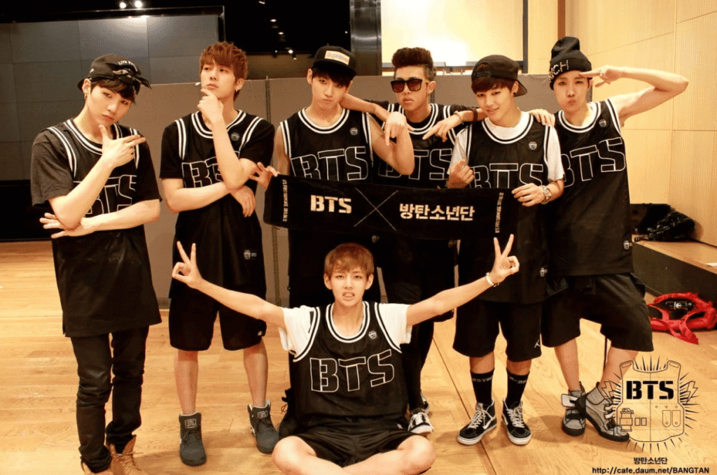 BTS group image, BTS first song