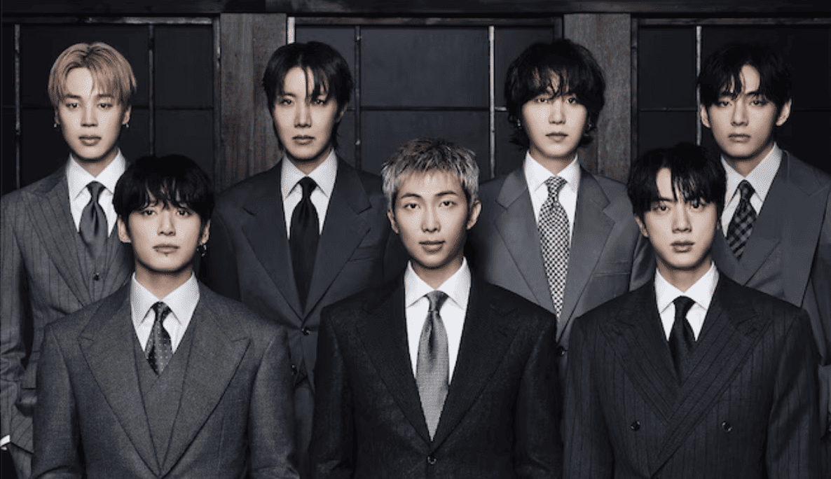 Group photo of all BTS members together